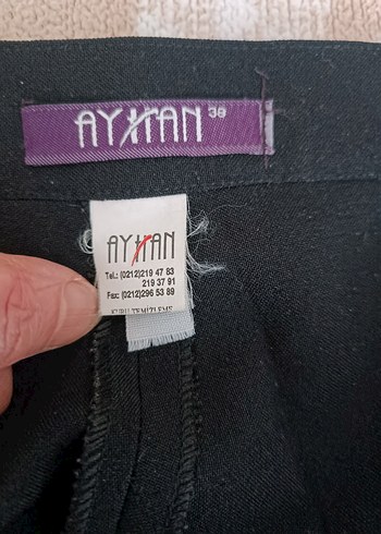 Ayhan Kadın Siyah Pilili Kumaş Pantolon - Görsel 7