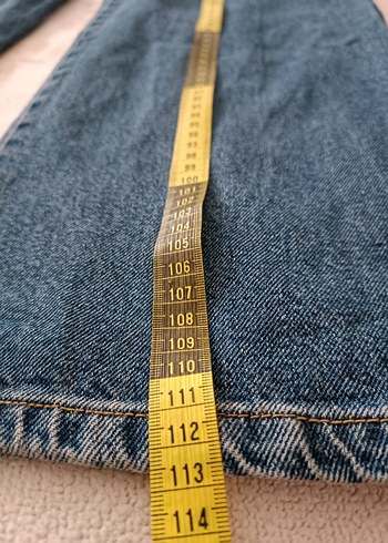 Kadın Mavi Rahat Kesim Kot Pantolon - Görsel 9