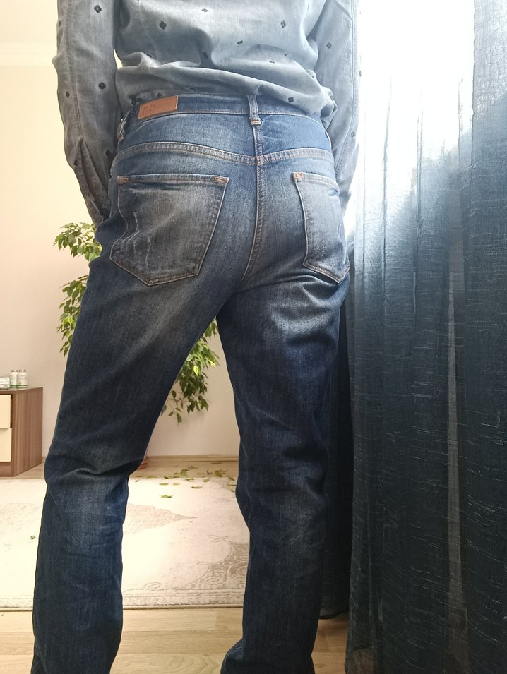 Vero Moda Boyfriend Mavi Kadın Kot Pantolon - Görsel 2