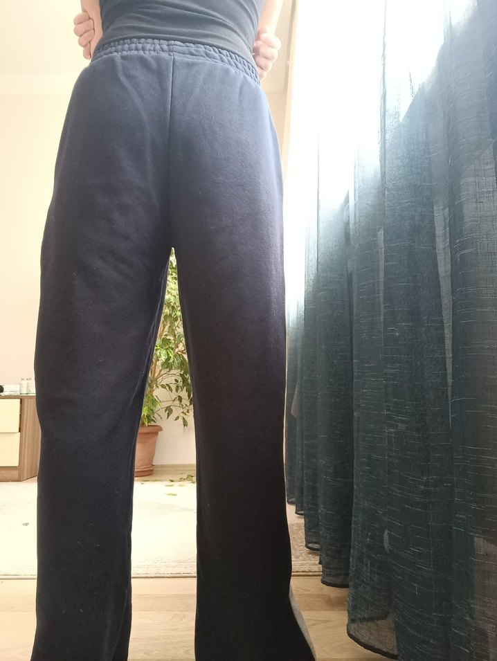 Laciverti Yan Şeritli Eşofman Altı - Görsel 3