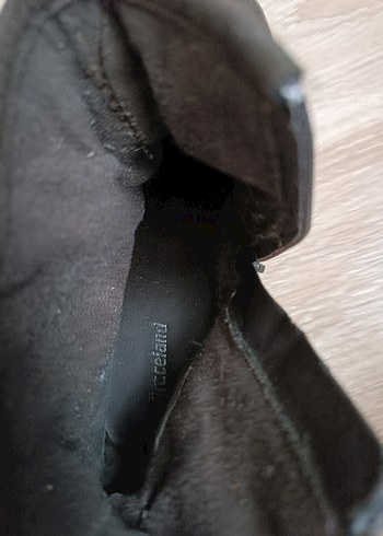 Kahverengi Süet Tokalı Topuklu Kadın Bot - Görsel 6