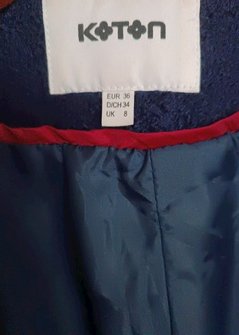 Lacivert Uzun Düğmeli Kaban - Görsel 4