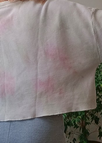 Oversize Batık Desenli Kadın Sweatshirt - Görsel 2