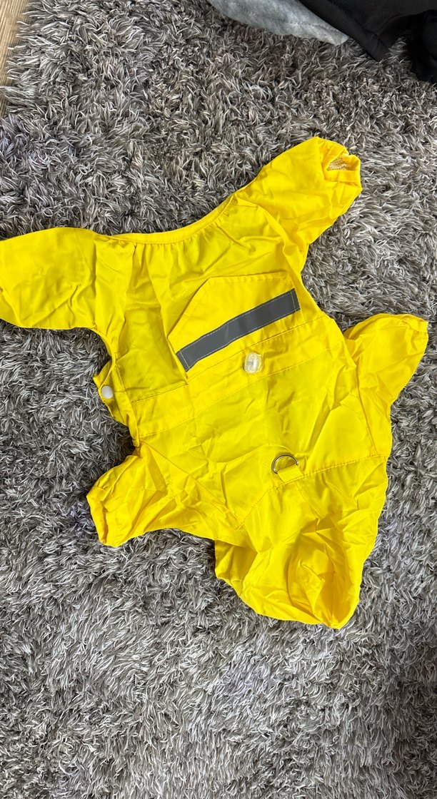 Sarı Fermuarlı Köpek Ceketi - Görsel 3