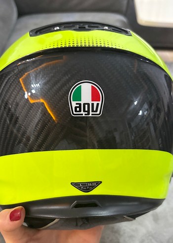 Sarı Baskılı Biker Motosiklet Kaskı - Görsel 8