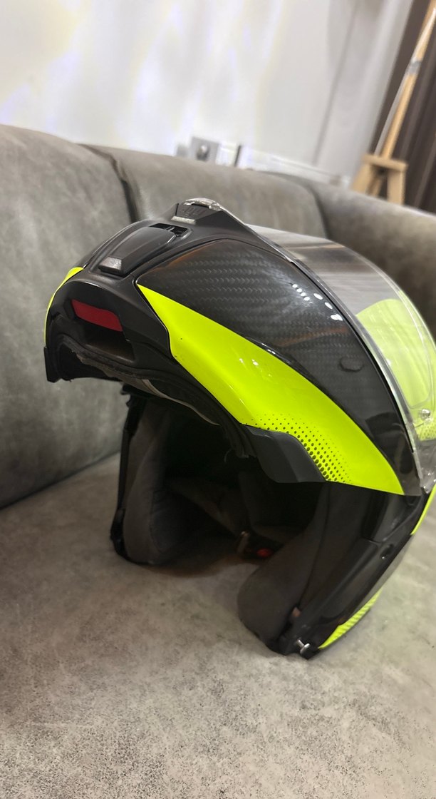 Sarı Baskılı Biker Motosiklet Kaskı - Görsel 5