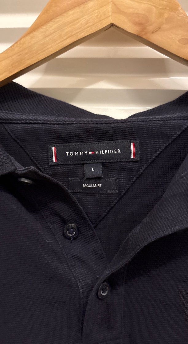 Tommy Hilfiger Lacivert Polo Tişört - Görsel 2