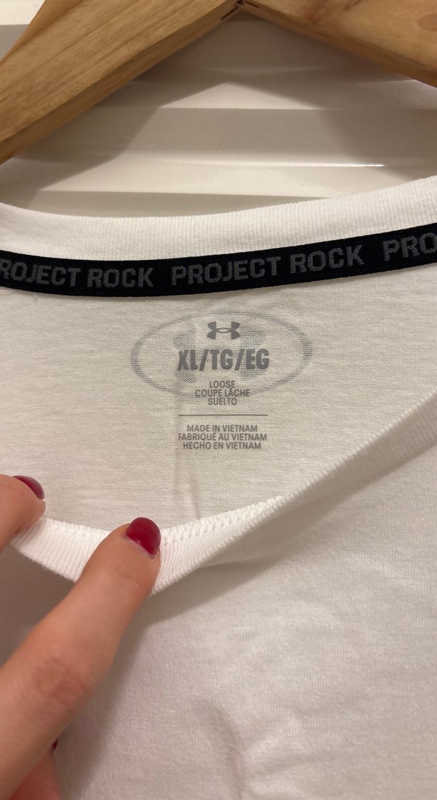 Beyaz Baskılı Rock Punk Tişört under arman - Görsel 2