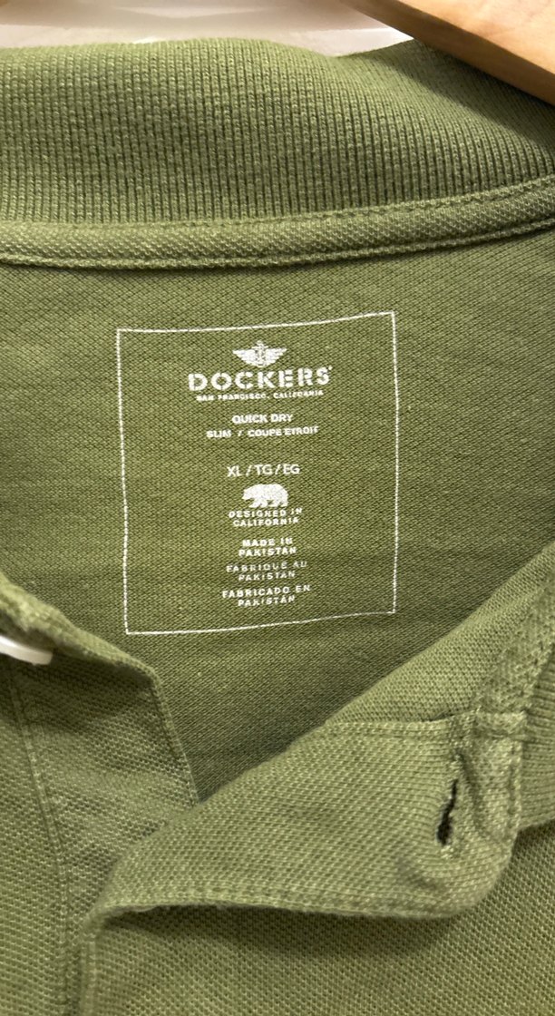 Düğmeli Yeşil Keten Erkek Polo Tişört - Görsel 2