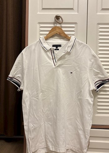 Beyaz Kısa Kollu Polo Yaka Tişört erkek - Görsel 3