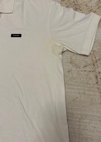 Erkek Beyaz Pamuklu Polo Tişört - Görsel 3