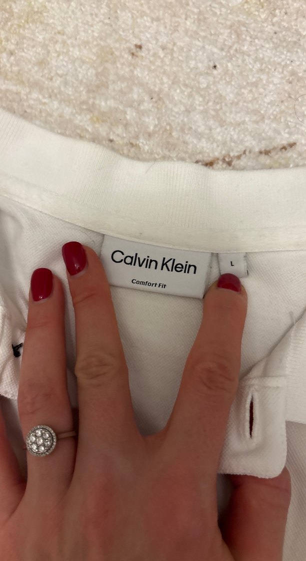 Erkek Beyaz Pamuklu Polo Tişört - Görsel 2