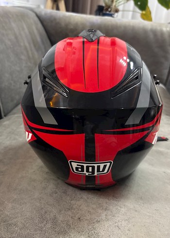 Kırmızı AGV Motor Kaskı - Görsel 3