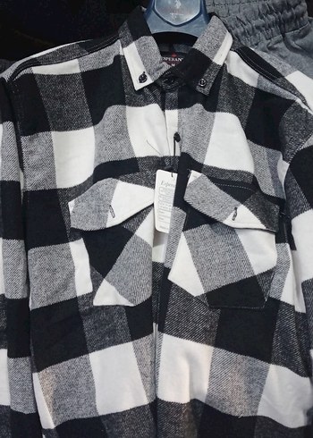 Düğmeli Yeşil Erkek Oduncu Gömleği - Görsel 3