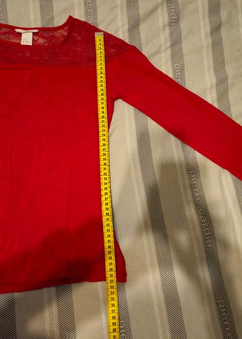 Kırmızı Dantel Detaylı Body - Görsel 3