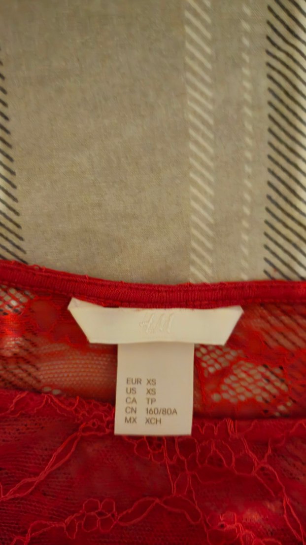 Kırmızı Dantel Detaylı Body - Görsel 5