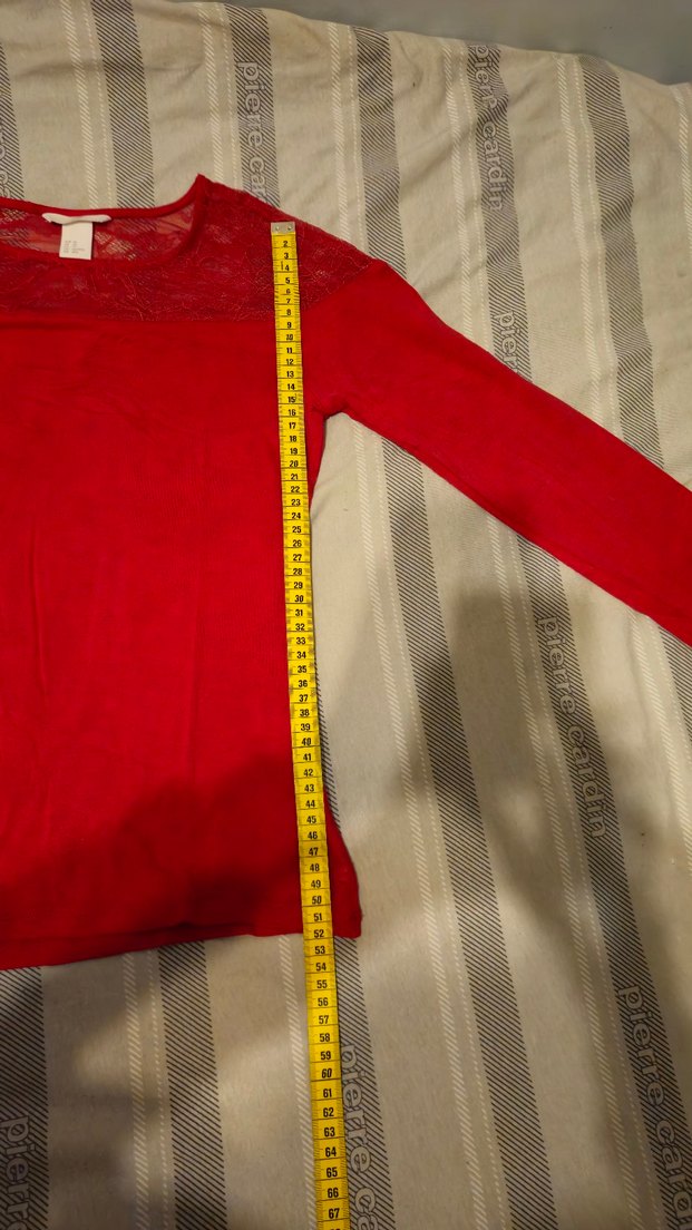 Kırmızı Dantel Detaylı Body - Görsel 3