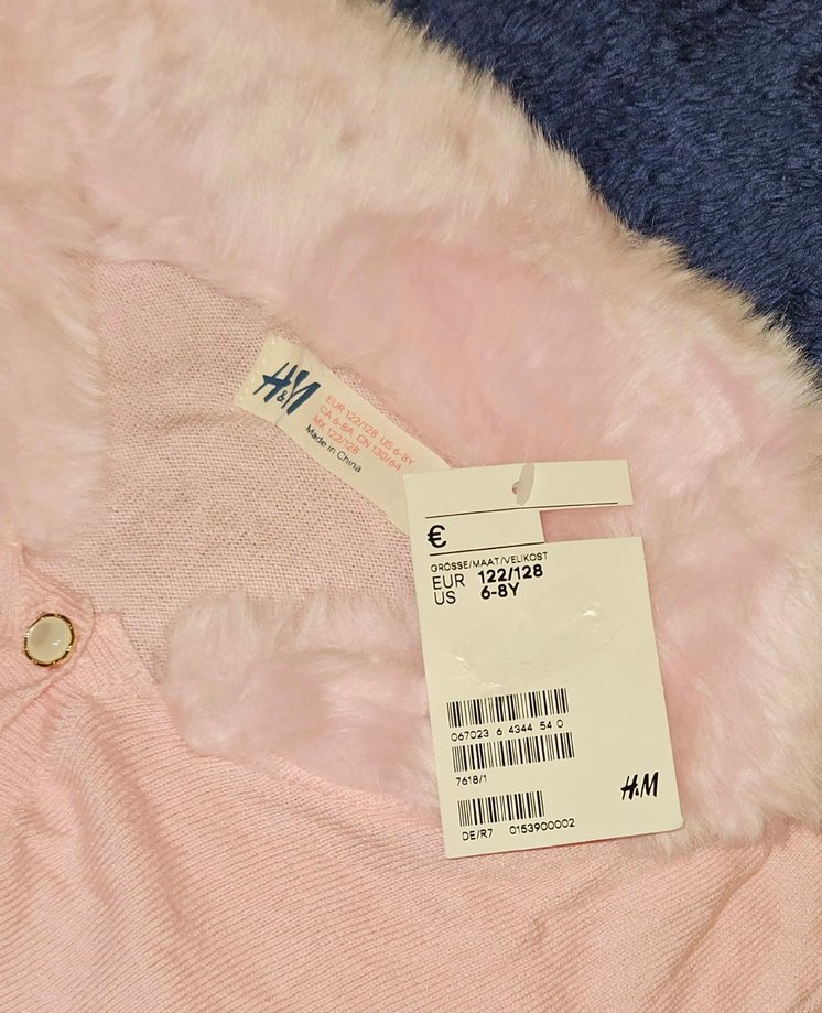 Kız Çocuk Pembe Kürklü Bolero - Görsel 2