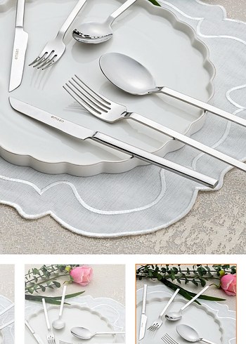 Emsan Storm 84 Parça 12 Kişilik Çatal Kaşık Bıçak Seti - Görsel 3