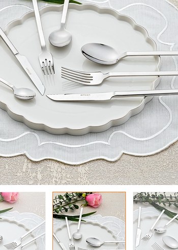 Emsan Storm 84 Parça 12 Kişilik Çatal Kaşık Bıçak Seti - Görsel 2