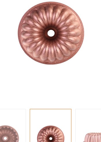 Emsan Arya 24 cm Döküm Kek Kalıbı Golden Pink - Görsel 5