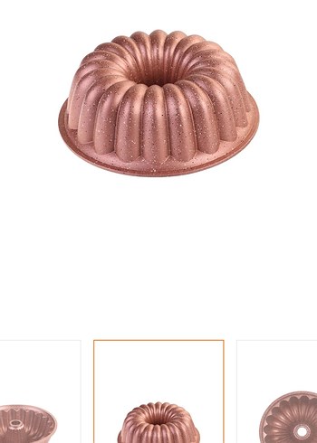 Emsan Arya 24 cm Döküm Kek Kalıbı Golden Pink - Görsel 3