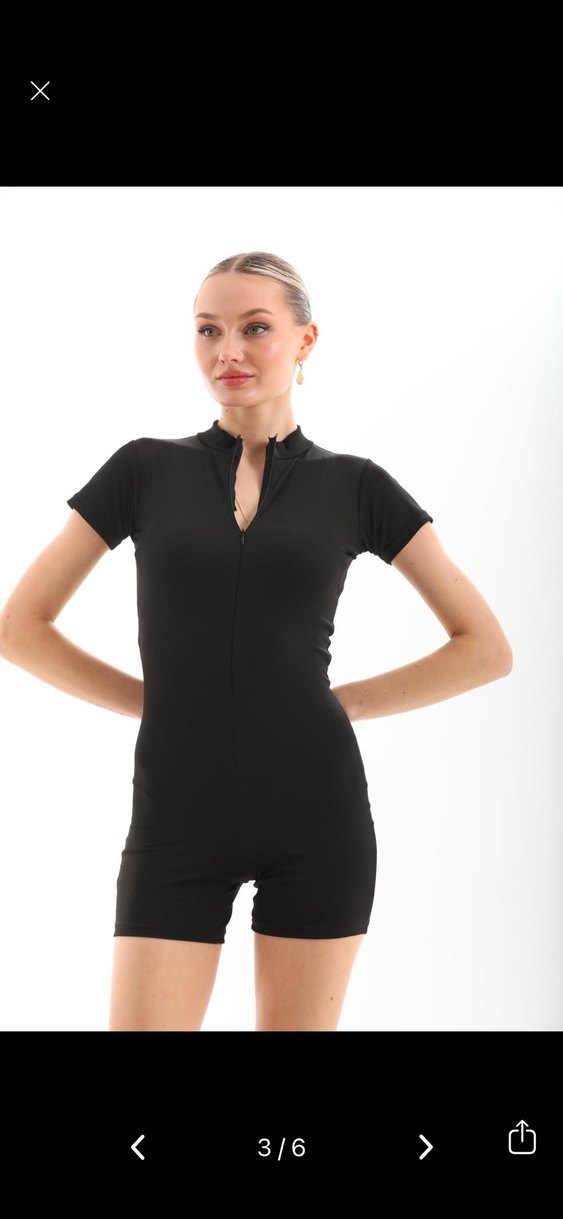 Kadın spor Yüzücü Deniz-Havuz Tulumu Önden fermuarlı - Görsel 3