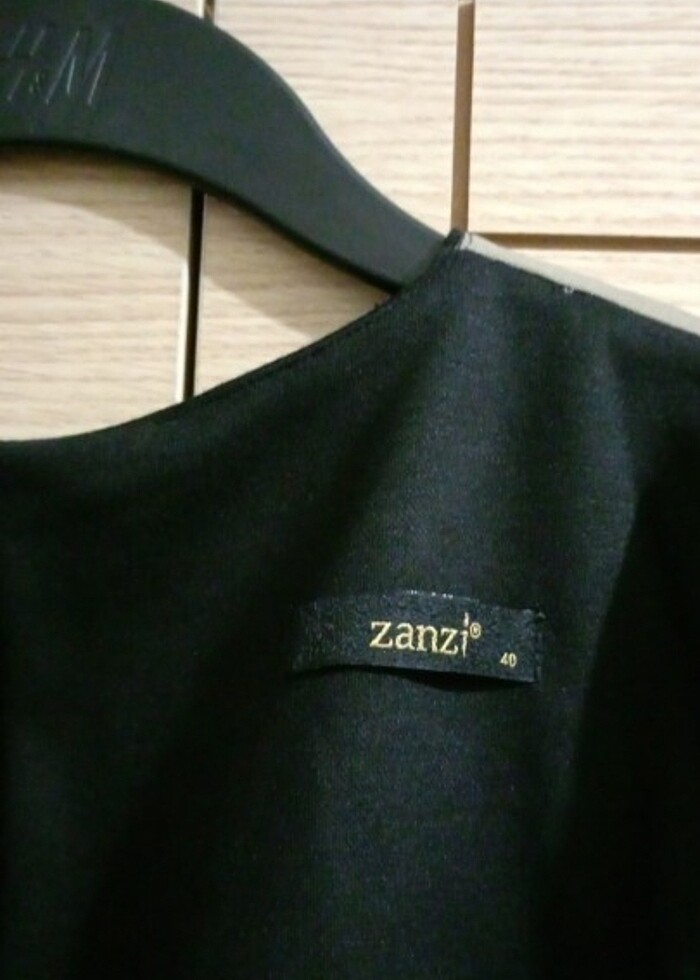 SİYAH-DESEN ŞIK ELBİSE - Görsel 5