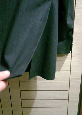 Klasik Kesim Lacivert İnce Çizgili Erkek Takım Elbise - Görsel 3