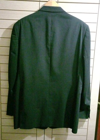 Klasik Kesim Lacivert İnce Çizgili Erkek Takım Elbise - Görsel 2