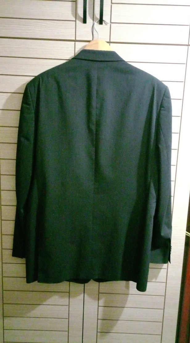 Klasik Kesim Lacivert İnce Çizgili Erkek Takım Elbise - Görsel 2