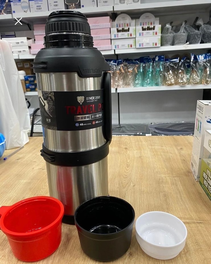 Çelik Termos 4 Litre (Sıcak-Soğuk) - Görsel 2