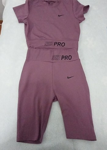 Pembe Mini Tayt ve  Spor Tişörtü - Görsel 2