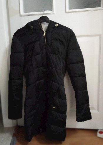 Fermuarlı Siyah Kadın Kışlık Mont - Görsel 2