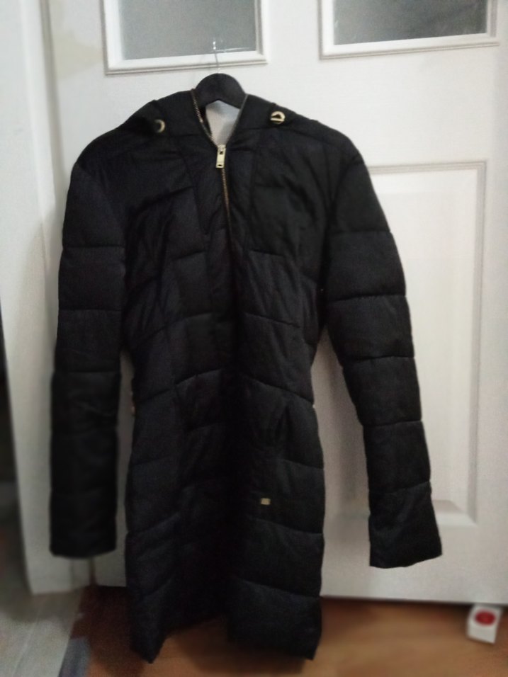 Fermuarlı Siyah Kadın Kışlık Mont - Görsel 2