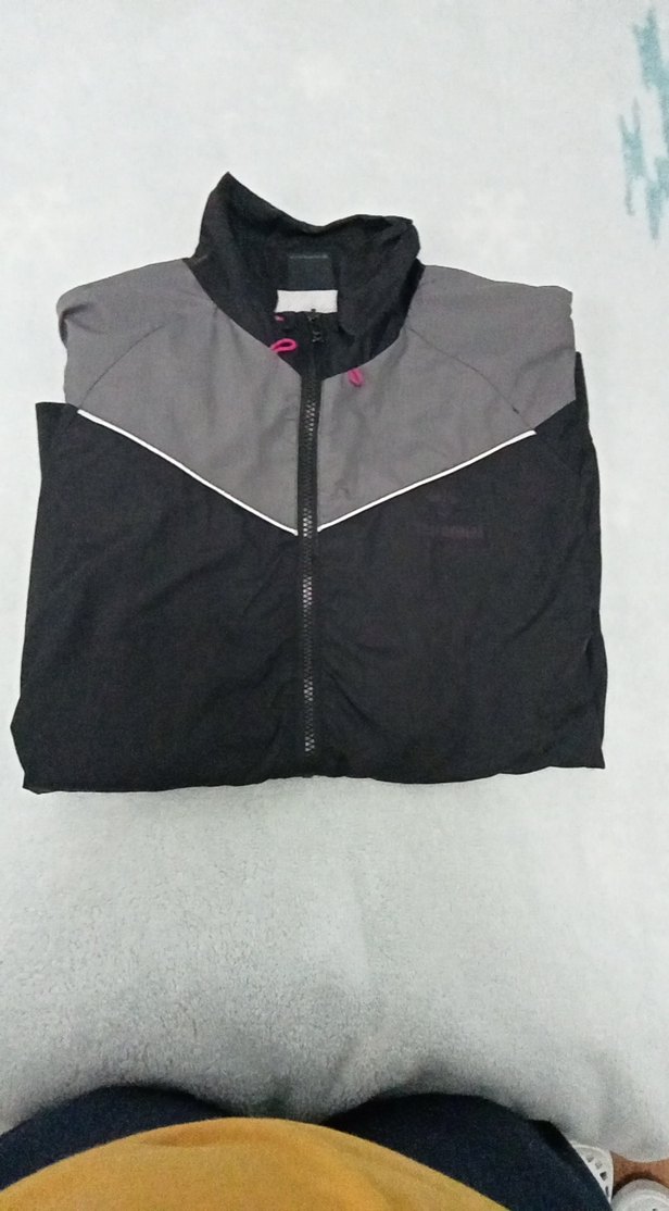 Erkek Siyah Spor Rüzgarlık Fermuarlı - Görsel 2