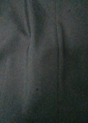 Kemerli Siyah Midi Ofis Elbisesi - Görsel 2