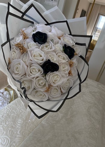 Bohem Beyaz Gelin Buketi - Görsel 4