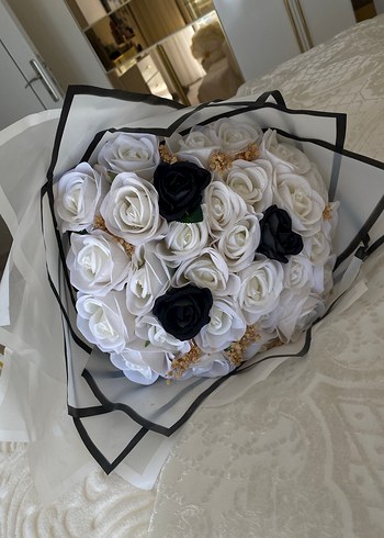 Bohem Beyaz Gelin Buketi - Görsel 3