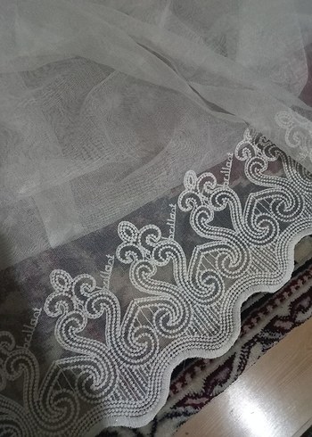 İşlemeli Beyaz Perde - Görsel 13