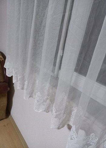 İşlemeli Beyaz Perde - Görsel 5