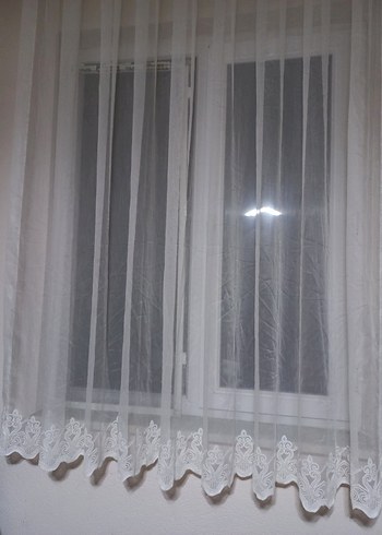 İşlemeli Beyaz Perde - Görsel 4