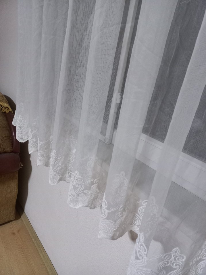 İşlemeli Beyaz Perde - Görsel 5