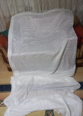 3 adet tül perde pilesiz - Görsel 8