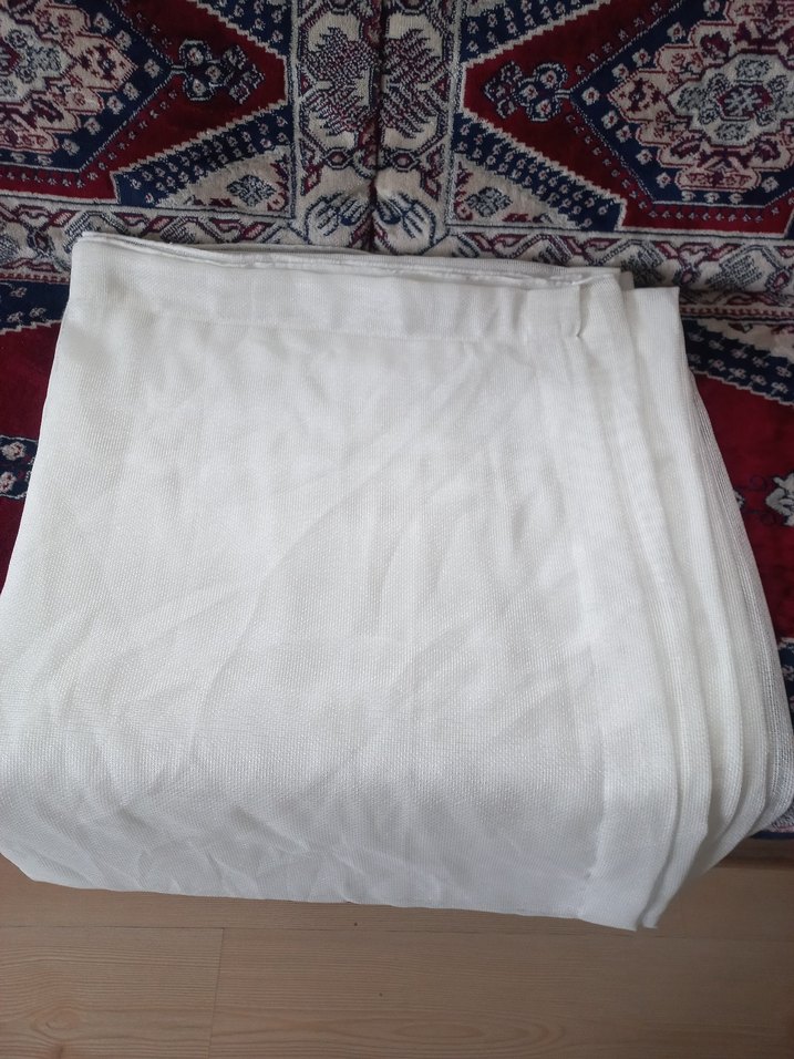 3 adet tül perde pilesiz - Görsel 3