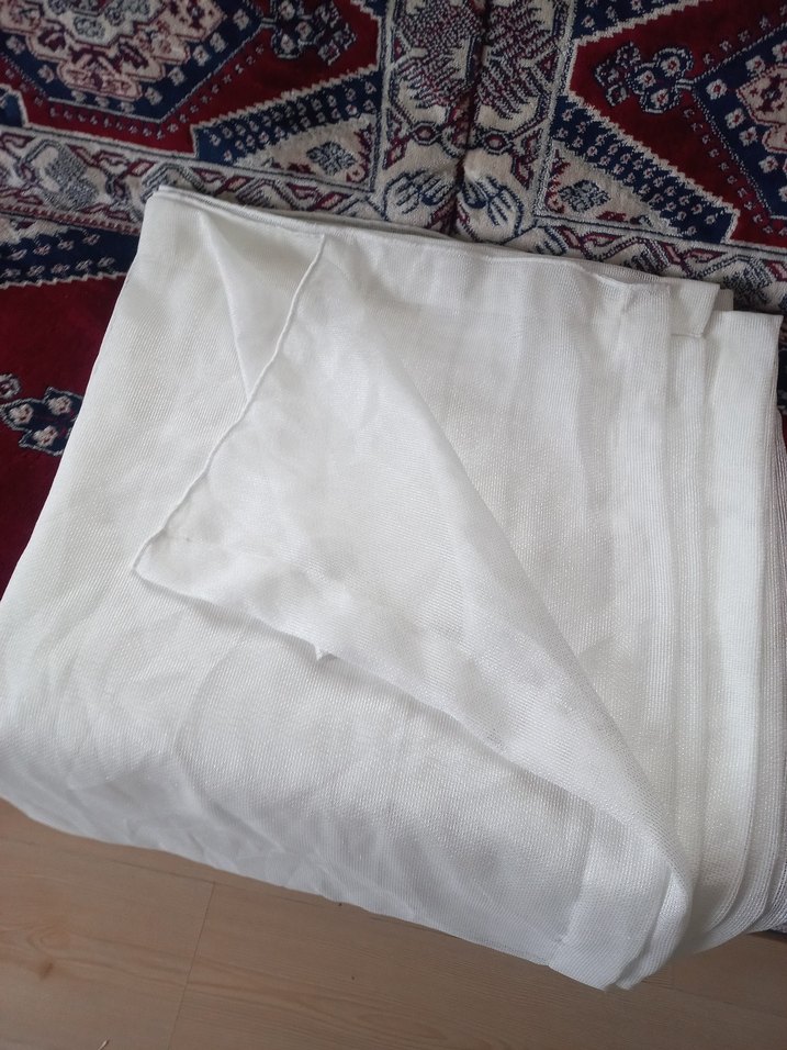 3 adet tül perde pilesiz - Görsel 2