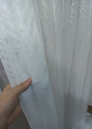 Bohem Beyaz Tül Perde krevze mekanizma yapilacak - Görsel 4