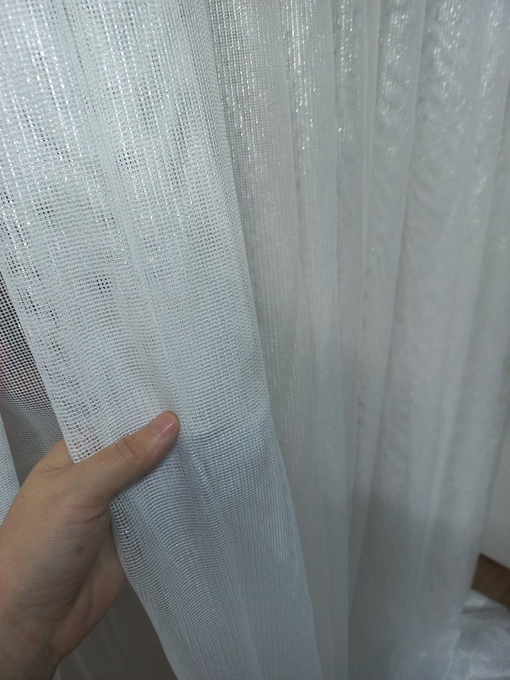 Bohem Beyaz Tül Perde krevze mekanizma yapilacak - Görsel 4