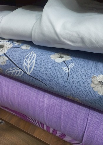 Mor Çiçek Desenli Nevresim ve Çarşaf Seti - Görsel 3