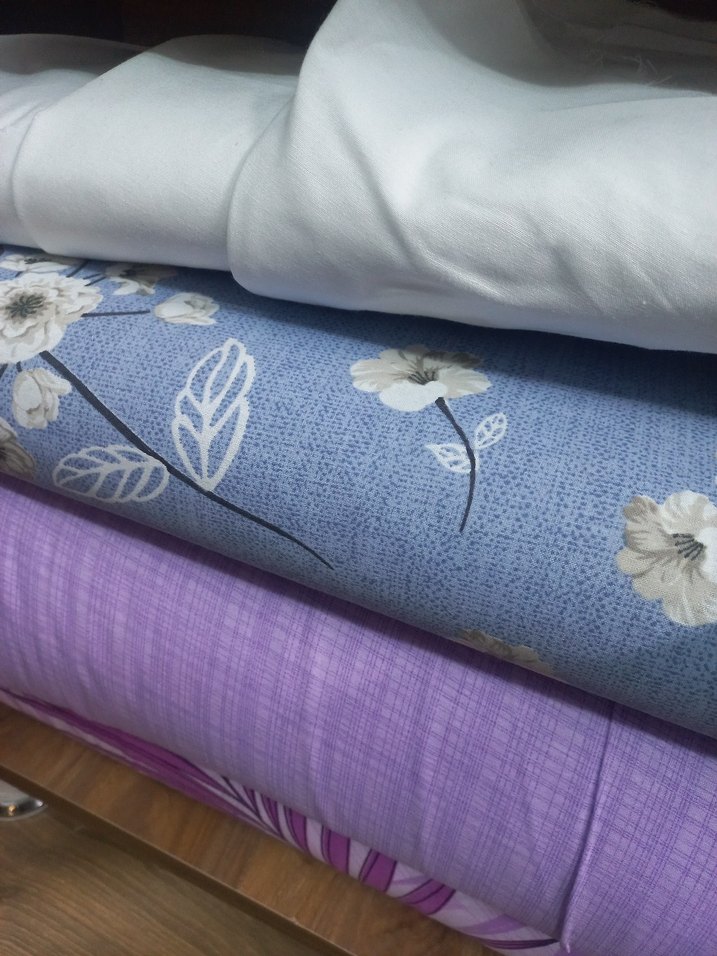 Mor Çiçek Desenli Nevresim ve Çarşaf Seti - Görsel 3